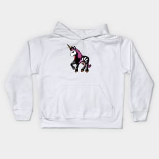 Unicorn Sugar Skull Day of the Dead Kids Hoodie